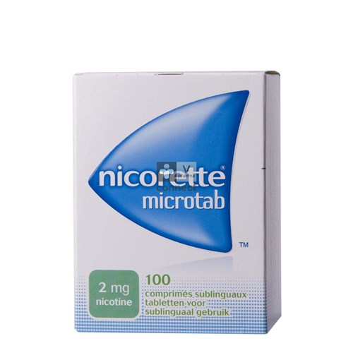 Nicorette Microtab 2mg Sublinguale Comp 100