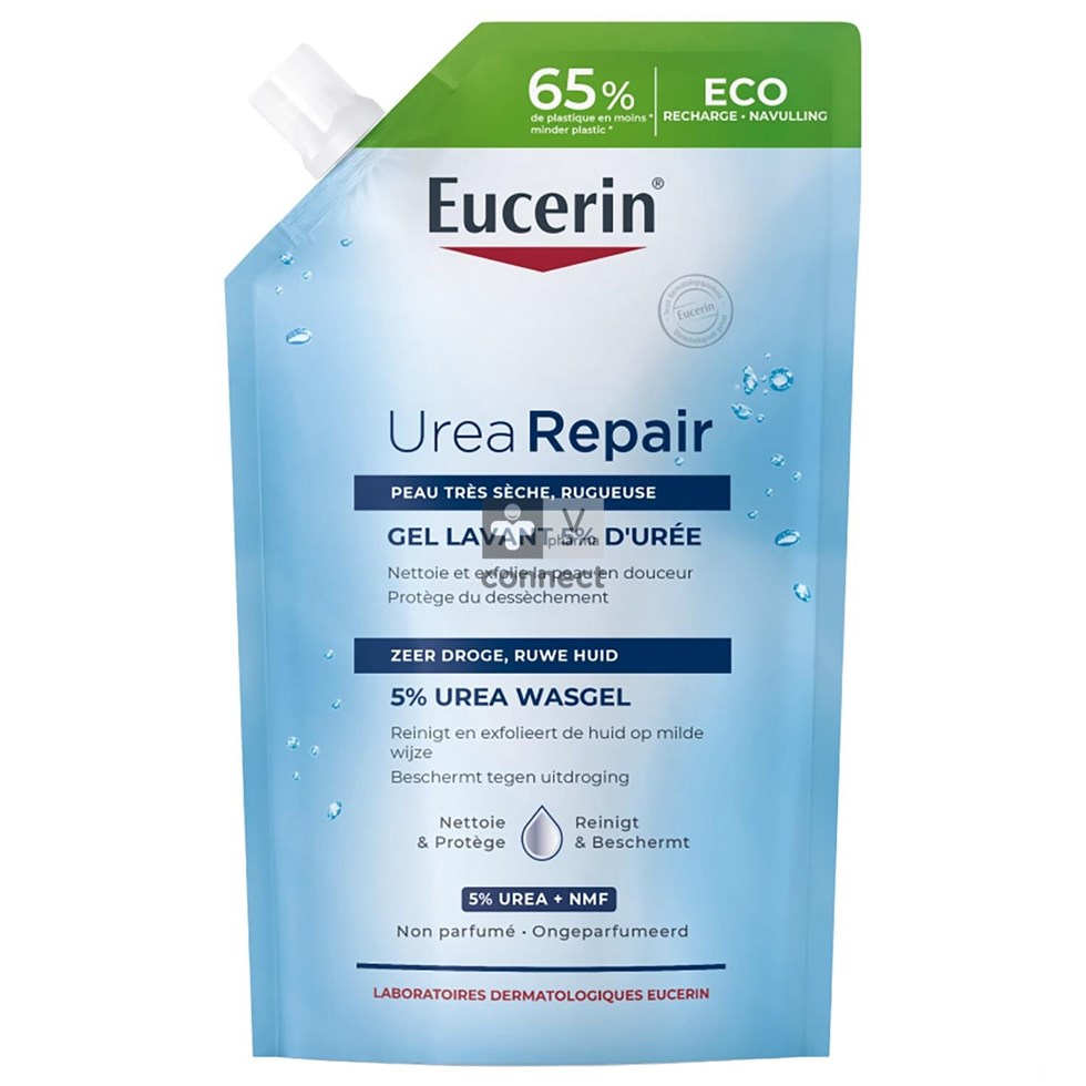 Eucerin Urea Repair Gel Lavant 5% Recharge 400Ml