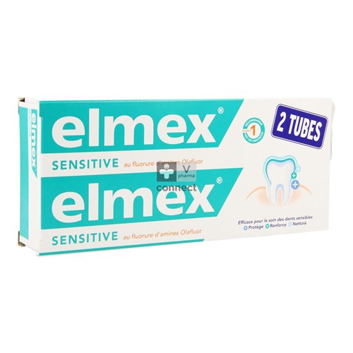 ELMEX® SENSITIVE TANDPASTA TUBE 2x75ML -1.5€