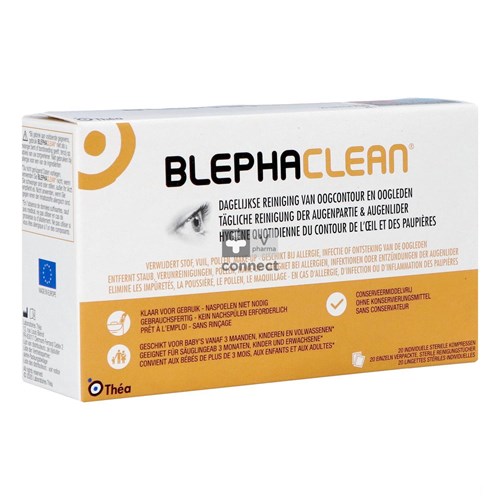 Blephaclean Lingettes Nettoyantes Paupieres 20 Pieces