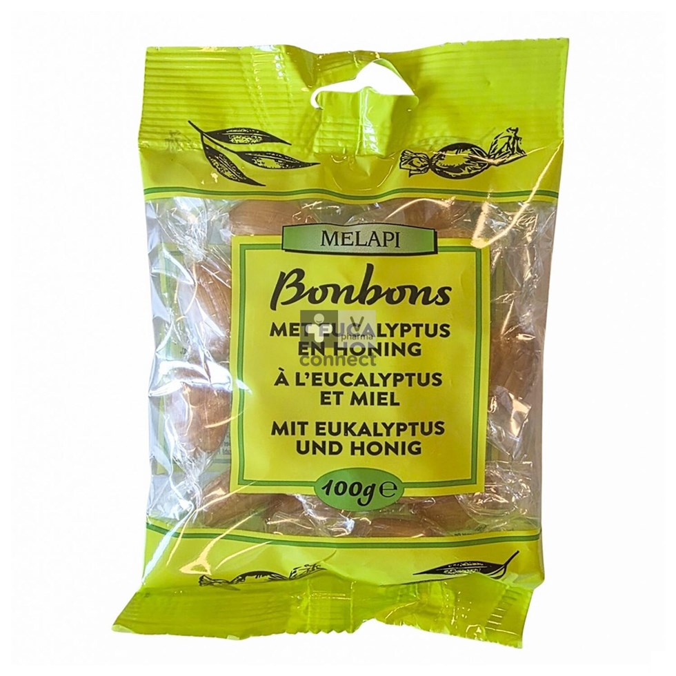 Melapi Bonbons Eucalyptus Honing 100g Revogan