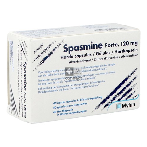 Spasmine Forte Caps 40 X 120mg