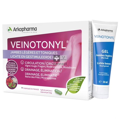 Arko Veinotonyl 30 comprimés + Gel Massage 50 ml gratuit