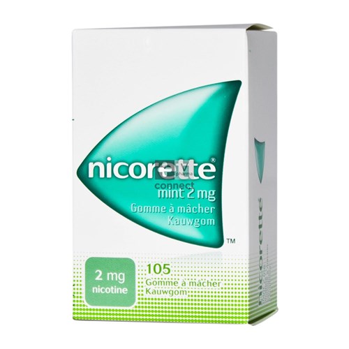 Nicorette Kauwgom 105x2mg Munt