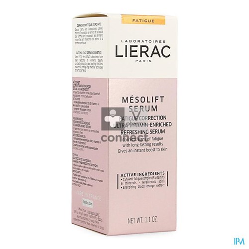 Lierac Mesolift Sérum Frais Survitaminé 30 ml