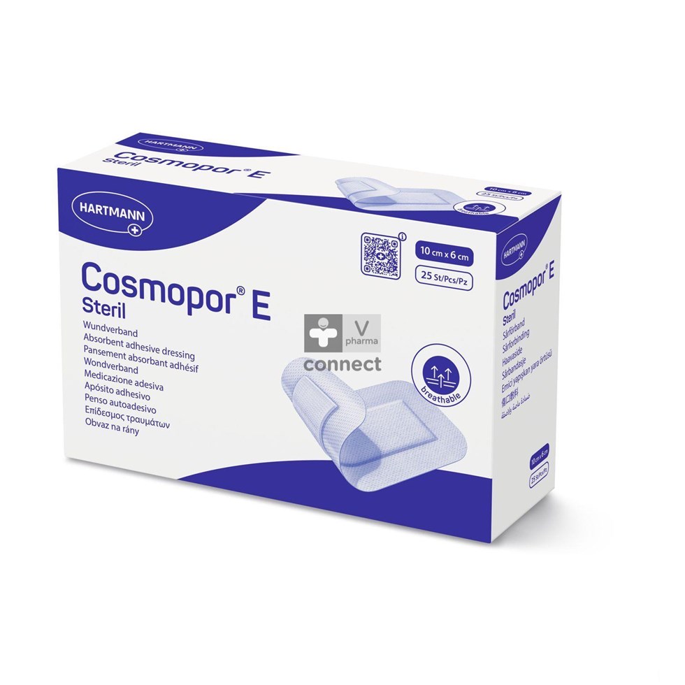 Cosmopor E Latexfree 10x6cm 25 P/s