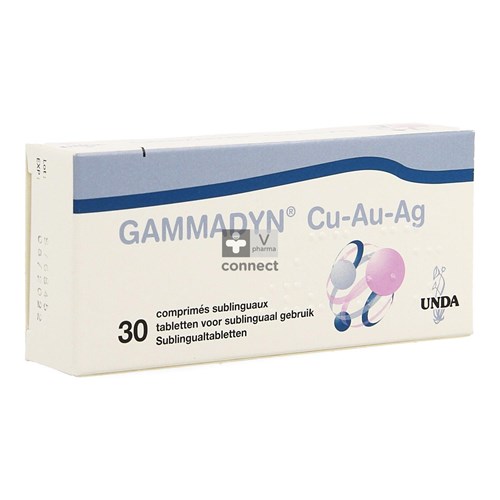 Gammadyn Cu Au Ag 30 Comprimes