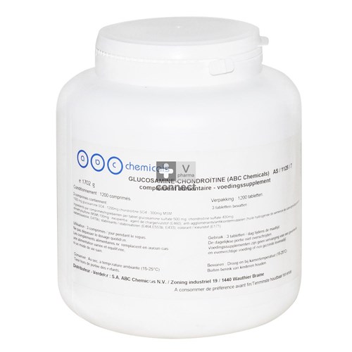 Chondroitine Glucosamine MSM ABC 1200 Comprimés