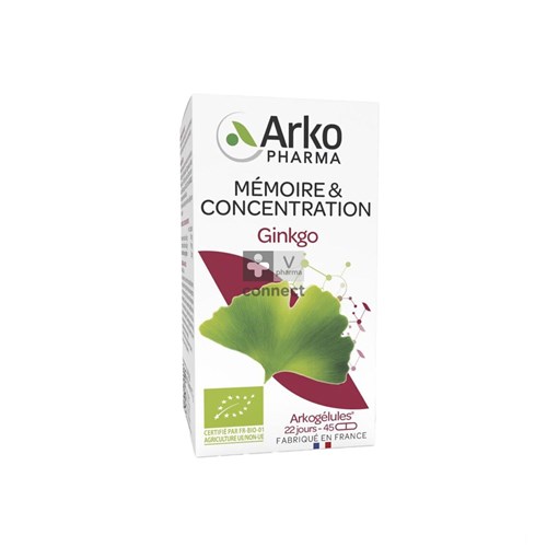 Arko Ginkgo Bio 45 Gélules