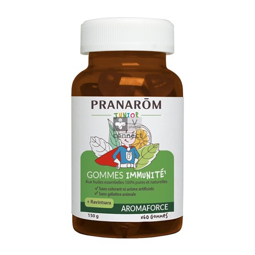 Pranarom Aromaforce Junior Immuniteit Bio Gom 60