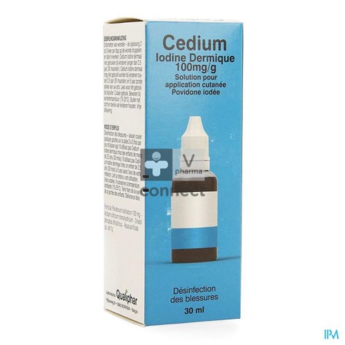 Cedium Iodine Dermaal 100mg/g Opl Cutaan Gebr.30ml