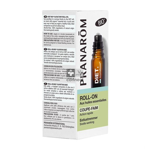 Pranarom Aromaboost Roller Coupe Faim Bio 5 ml