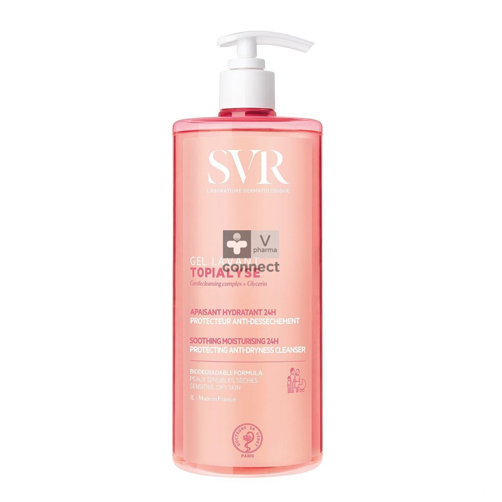 SVR Topialyse Gel Lavant Pompe 1L