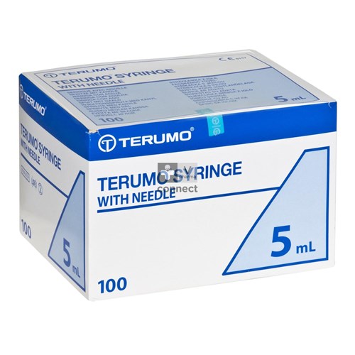 Terumo Spuit Met Naald 21g 1 1/2 5ml 100