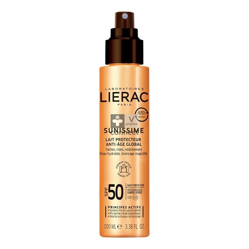 Lierac Sunissime Lait Protect. Spf50 Travel 100ml