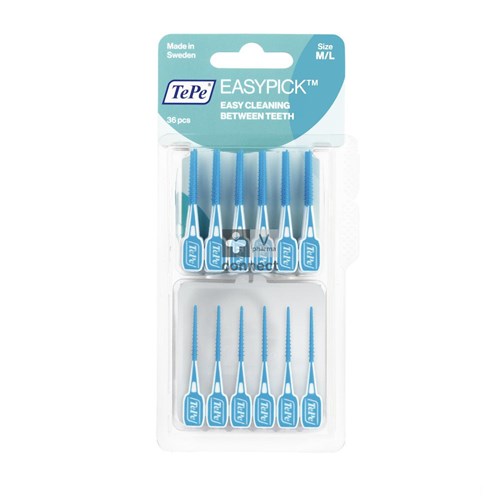 Tepe Easy Pick Turquoise M/L 36 Pièces