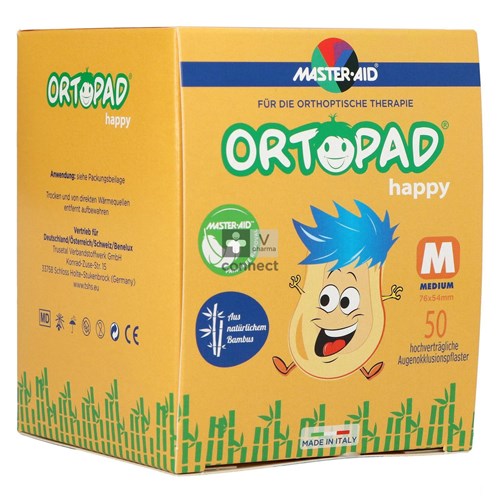 Ortopad Happy Medium Cache Oculaire 50 Pièces 70132