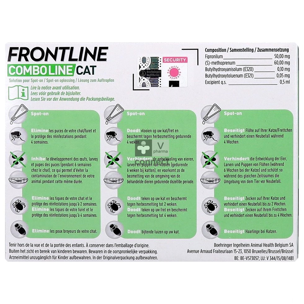 Frontline Combo Line Cat 3 x 0.5 ml