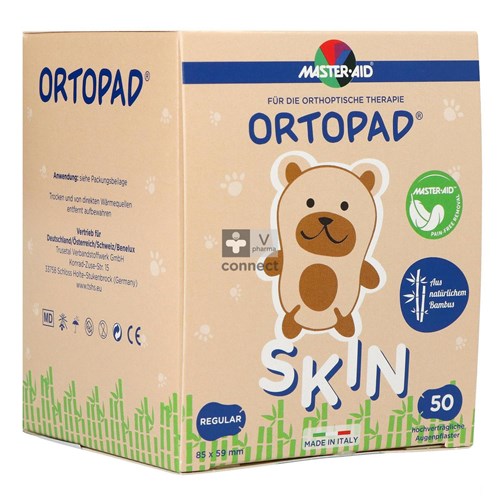 Ortopad Skin Regular Pansement Oculaire Occlusif 50 Pieces