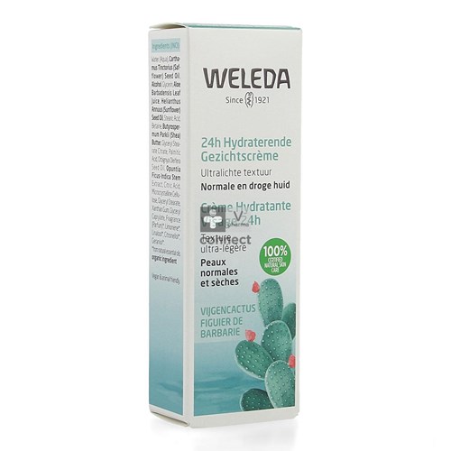 Weleda Crème Hydratante Visage 24h 30 ml