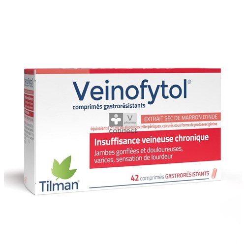 Veinofytol Gastro Resist 50 mg 42 Comprimés