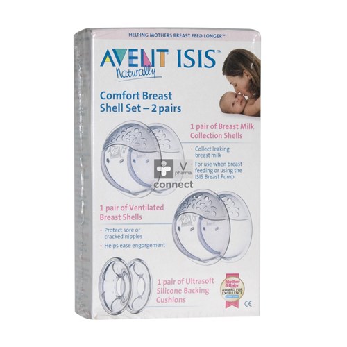 Avent Isis Coquilles Confort d'Allaitement 2 Paires