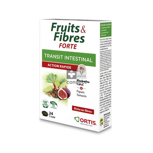 Ortis Fruits & Fibres Transit Forte 24 Comprimés