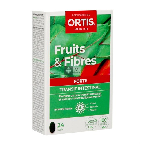 Ortis Fruits & Fibres Transit Forte 24 Comprimés