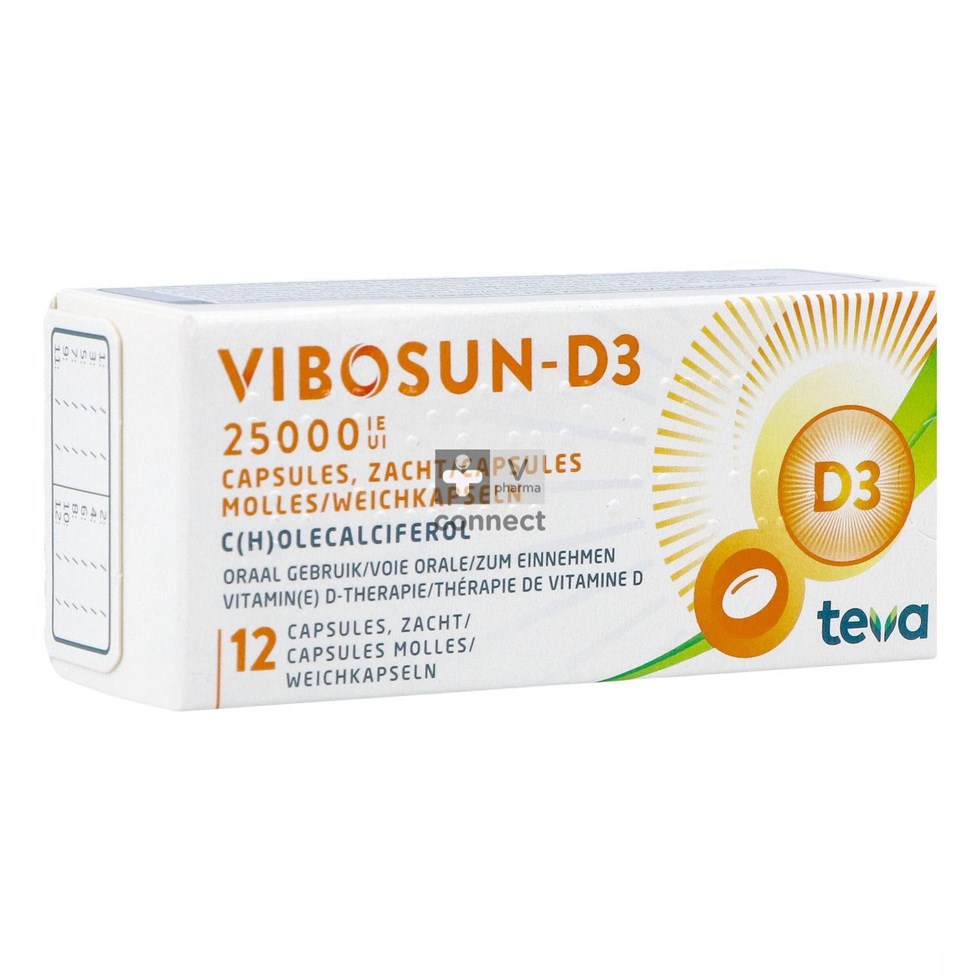 Vibosun D3 25000 UI 12 Capsules