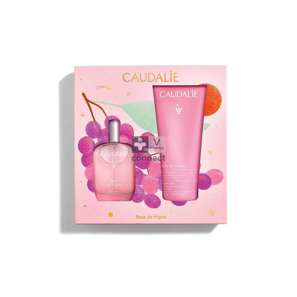 Caudalie Coffret Noel 2026 Eau Fraiche Rose Vigne 50 ml