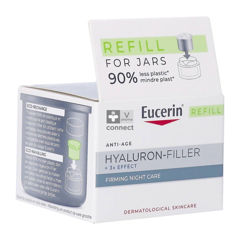 Eucerin Hyaluron Filler X3 Crème Nuit Recharge 50Ml