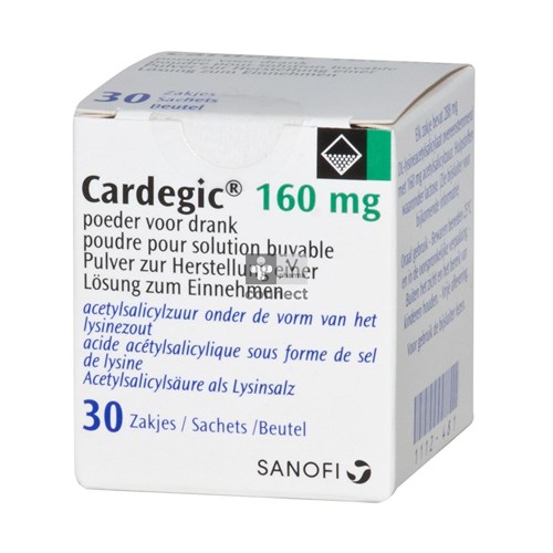 Cardegic 160 mg Poudre 30 Sachets