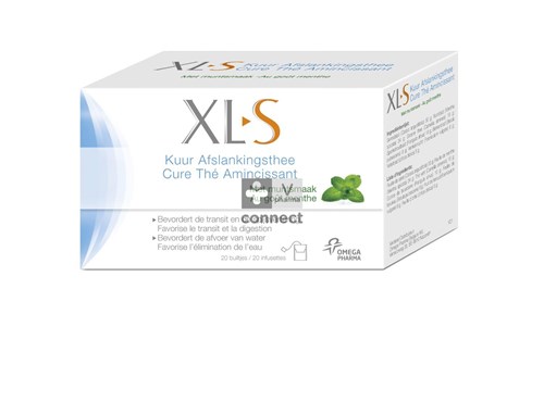 Xls Cure Thé Amincissant Menthe 20 Sachets