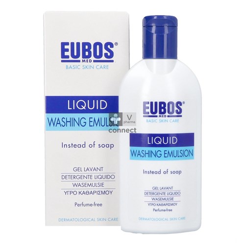 Eubos Zeep Vloeibaar Blauw N/parf 200ml