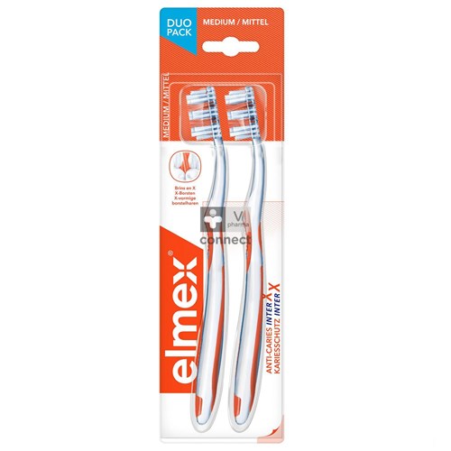 Elmex Brosse à Dents Protection Caries Duopack