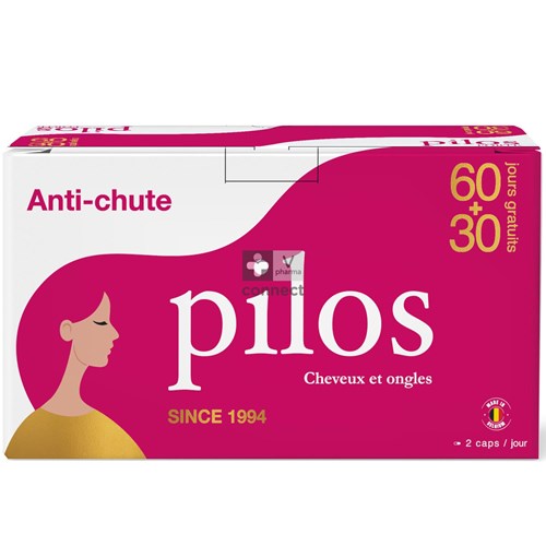 Pilos Forte Chute Des Cheveux 2 x 60 Capsules + 60 Gratuites