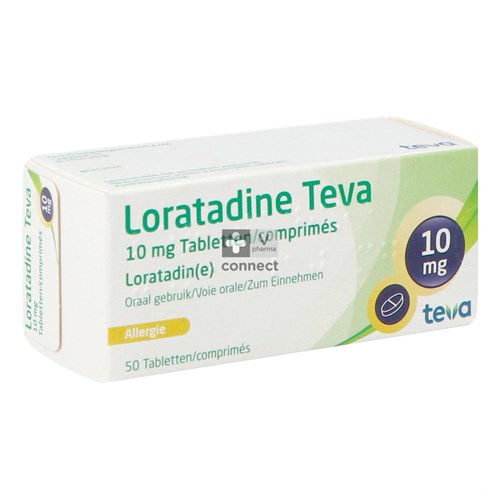 Loratadine Teva 10mg Comp 50 X 10mg