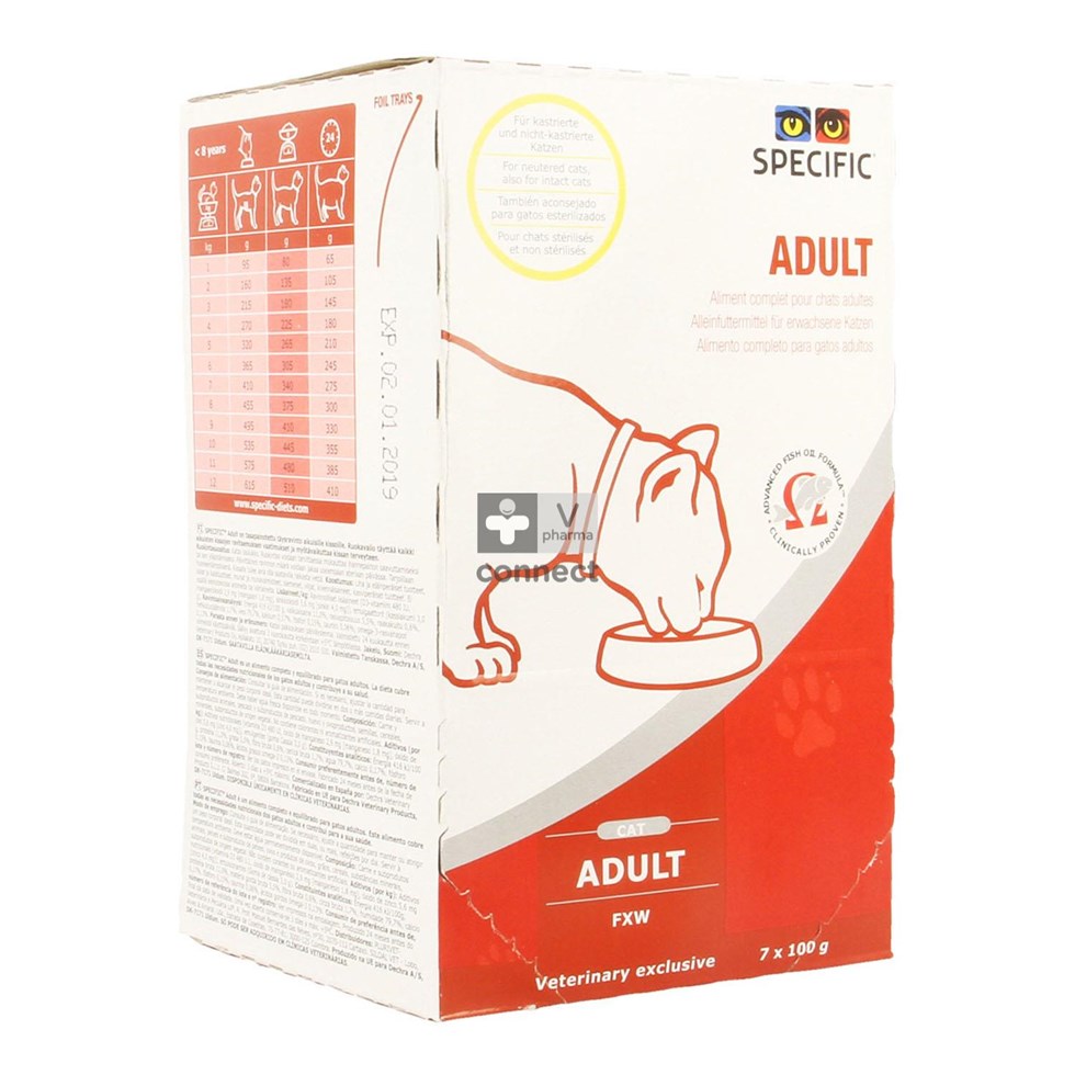 Specific Fxw Adult Veterinaire 7 x 100 g