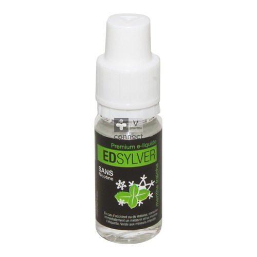 Edsylver E-liquide Z/nicotine Verse Munt 10ml