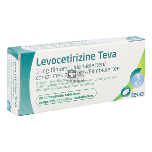 Levocetirizine Teva 5mg Filmomh Tabl 20 X 5mg