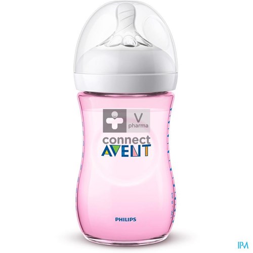 Philips Avent Natural 2.0 Zuigfles 260ml Roze SCF034/17