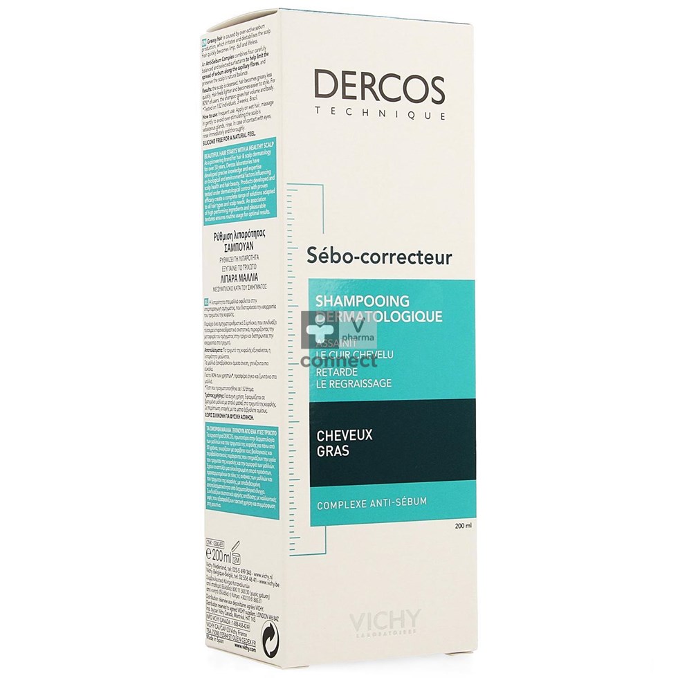 Vichy Dercos Sebo Correct. Vet Haar Sh 200ml