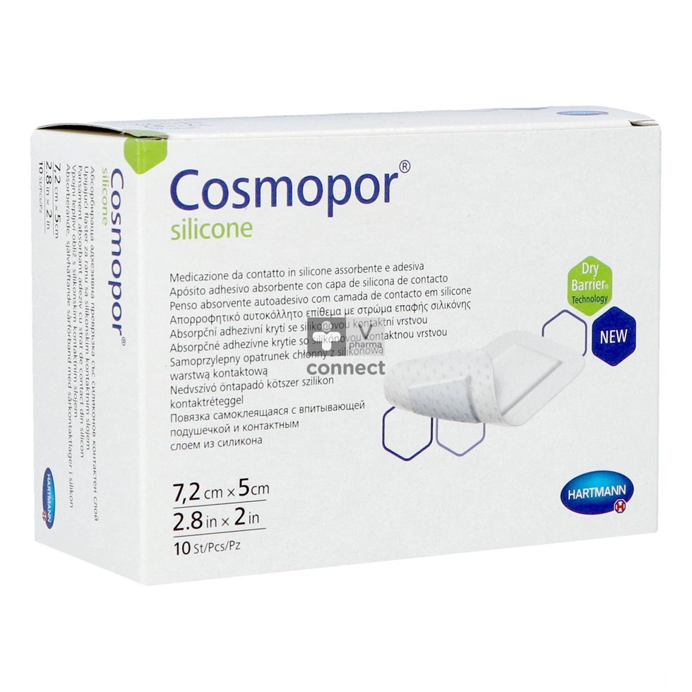 Cosmopor Silicone 7,2x 5cm 10