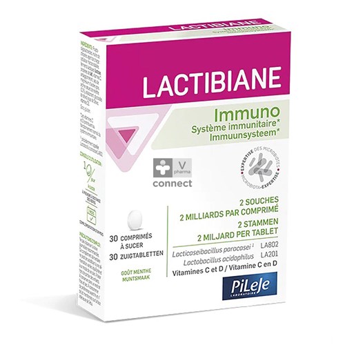 Pileje Lactibiane Immuno 30 zuigtabletten