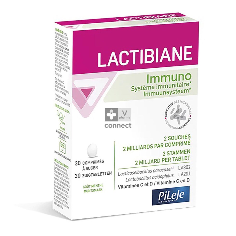 Pileje Lactibiane Immuno 30 Comprimés A Sucer