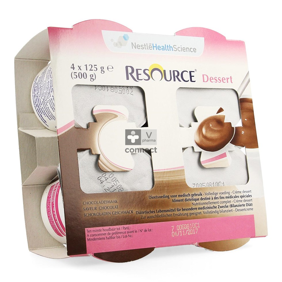 Resource Dessert Chocolat 4 x 125 g