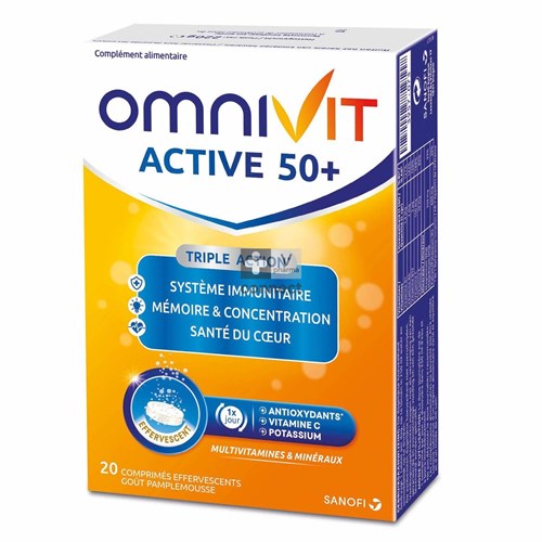 Omnivit Active 50+ Bruistabl. 20
