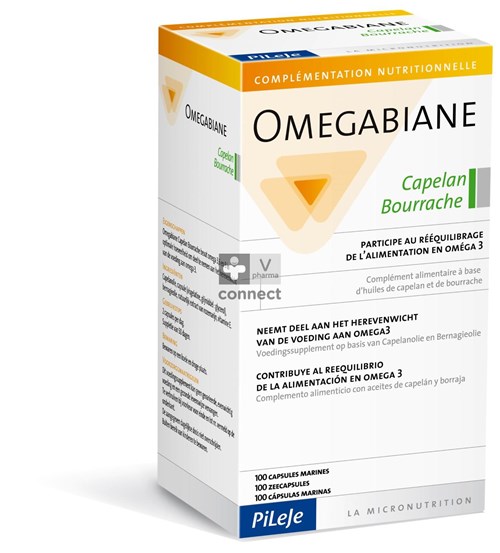 Pileje Omegabiane Capelan - Bourrache 100 Capsules