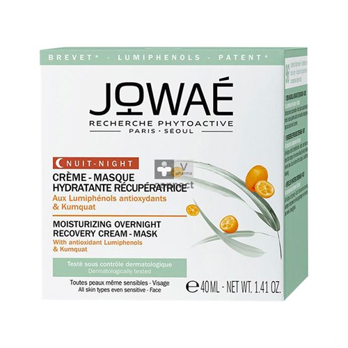 Jowae Crème Masque Hydratante Récupératrice Nuit 40 ml