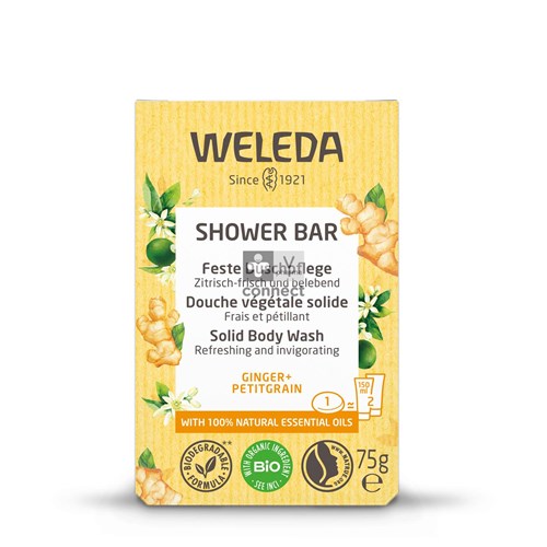 Weleda Shower Bar Gember + Petit Grain 75g